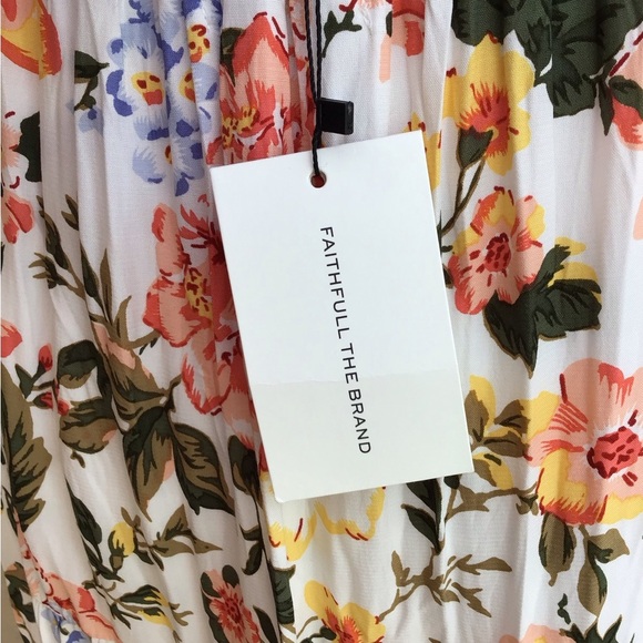 Faithful The Brand Corvina Midi Dress Teatro Floral Print NEW - Picture 10 of 11